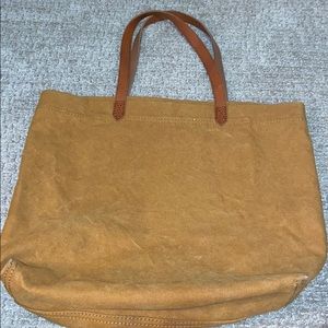 Madewell Canvas Tote Mustard Yellow
